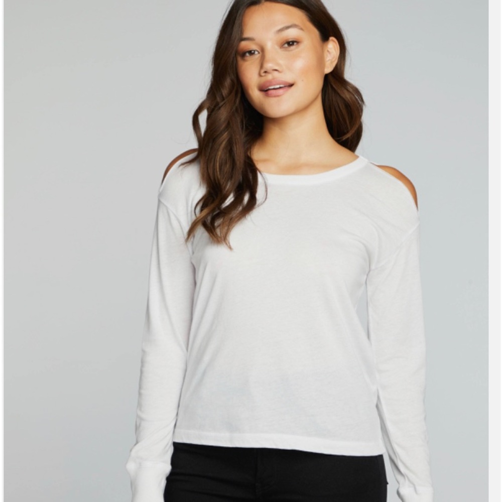 RECYCLED VINTAGE JERSEY VENTED LONG SLEEVE DROP SHOULDER CREW NECK